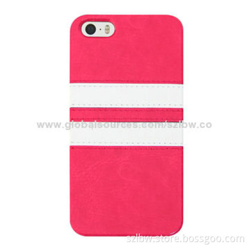 Crazy Horse Leather Coated TPU Case for iPhone 5 with Lightweight and Slim